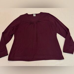 REI Women's Deep Burgundy Long Sleeve Top